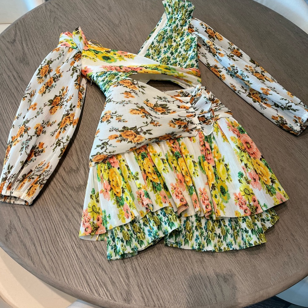 Zimmerman cut out floral dress.